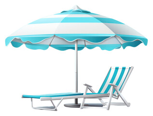 Canvas Print - PNG Beach Chair umbrella chair furniture.