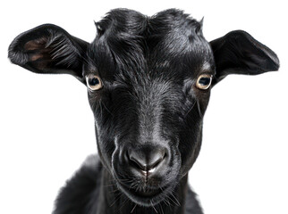 PNG Black goat portrait close-up