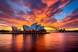 opera house of sydney on background