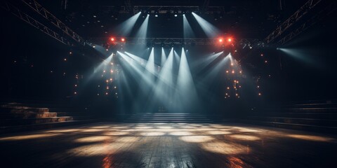 Wall Mural - Empty Stage with Lights