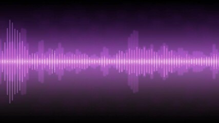 Wall Mural - line light digital music waveforms effect background