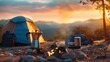 © Daisha - Camping Coffee at Sunset