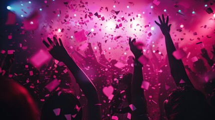 Poster - A vibrant party celebration
