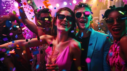 Poster - Friends at a Party