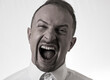 © Erika - Screaming and angry man. Screaming