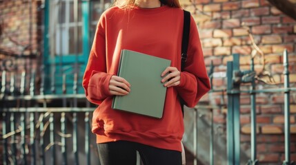 Wall Mural - The girl with a book