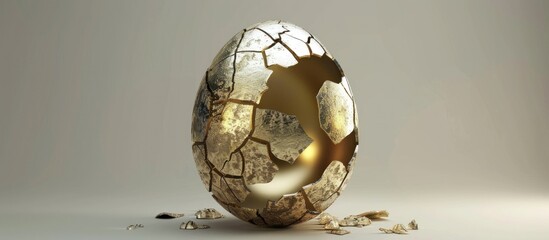 Sticker - Golden Cracked Egg