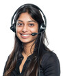 © Rawpixel.com - PNG  Smiling customer service representative headset