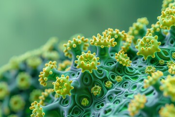 Wall Mural - close up of colorful coral underwater bokeh style background