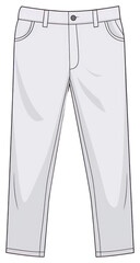 Sticker - PNG White pants template clothing apparel shorts.