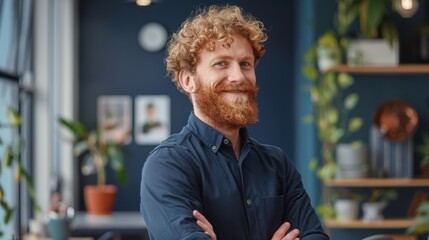 Sticker - The smiling redhead man