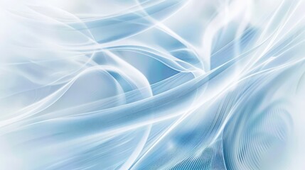 Poster - Close-up of blue molecular structure with bright background. Biotechnology and scientific research concept.