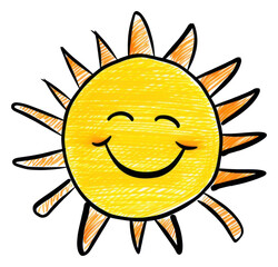 Sticker - PNG Sun outdoors cartoon sky.