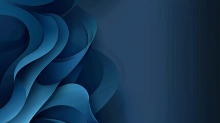 Poster - Dark blue business card background vector illustration with elegant geometric design, professional and modern template for corporate branding, identity, and networking, ideal for business cards, marke