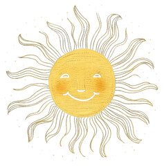 Poster - PNG  Chalk style yellow sun creativity chandelier blackboard.