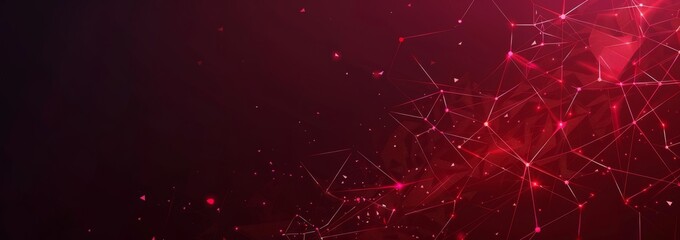 Aufkleber - 3d rendering of digital network connection dots on a technology background. abstract digital connect