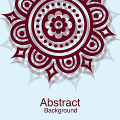 Sticker - Abstract Mandala Pattern Background.