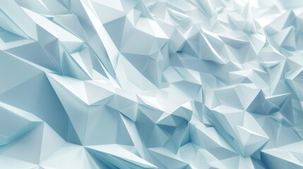 Poster - Abstract 3D rendering of a futuristic polygonal core.
