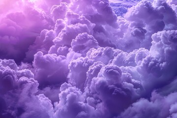 Sticker - Wallpaper of purple clouds on purple sky