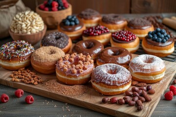 Canvas Print - Assorted Gourmet Donuts