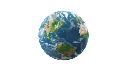 Wall Mural - earth globe cutout. planet earth on transparent background