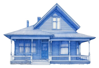 Canvas Print - PNG  Drawing house architecture building sketch.