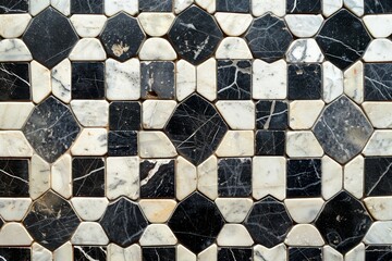 Poster - Intricate Checkerboard Mosaic Tile Pattern