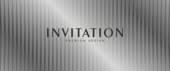 Elegant silver vector art background with geometric pattern and gradient. Luxury 3d illustration for cards, invitation, poster, wedding card, luxe invite, prestigious voucher. Premium template