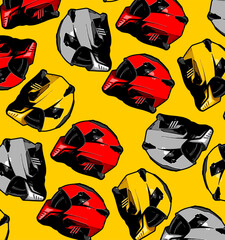 helmet vector template for graphic design needs