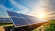 © doraclub - Expansive Solar Farm in Desert Harnessing Renewable Energy for Sustainability