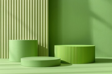 Poster - Minimalist Green Product Display Mockup