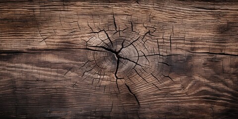 Wall Mural - Rustic Wooden Texture with Knot