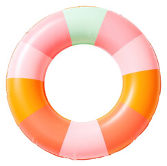 Wall Mural - PNG Summer swim ring lifebuoy white background inflatable.