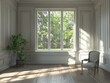© Johannes - Interior, marco junto a ventana. Mockup. IA generativa, generativa, IA