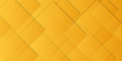 Poster - Abstract modern orange and yellow pattern geometric luxury gradient line background random square shape design. 3d shadow effects, modern design template background. layered geometric triangle shapes.