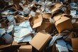 © CojanAI - Pile of utilized cardboard box scrap