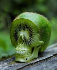 Sticker - a kiwi skull