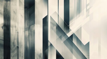 Leinwandbilder - A modern abstract background with clean lines and a monochromatic color scheme.