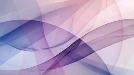 Poster - A modern abstract background with overlapping transparent shapes in cool tones