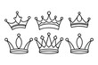 © Smithstar - Royal Crown Line Art Creative Linear Drawing