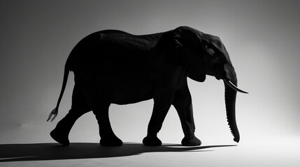 Poster - Silhouette of an Elephant