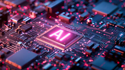 Poster - Generic computer motherboard driven by an artificial intelligence processor