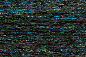 Poster - A screen display with chromatic aberation glitches
