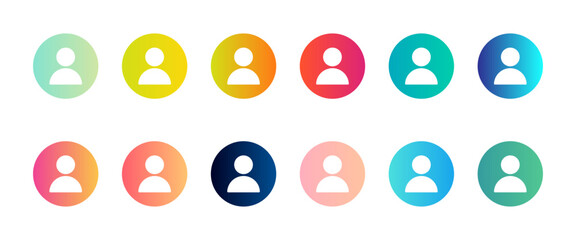 Gradient User Icon Bundle 