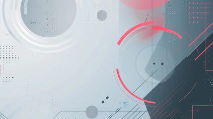 Poster - abstract future minimalistic design background 
