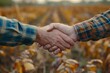 © Kristian - Farmer and Customer Shaking Hands in Farm Setting