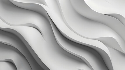 Fototapete - 3d render of abstract background with grey wall texture, made from curved lines and wavy shapes.


