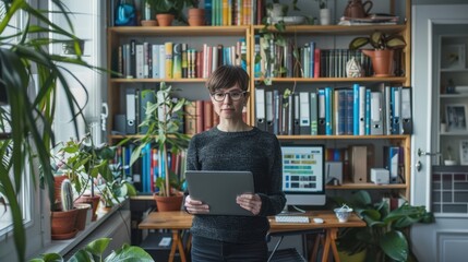 Poster - The Woman with Tablet