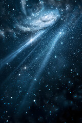 Wall Mural - Ethereal Cosmic Nebula - A Celestial Journey Through Space and Stars
