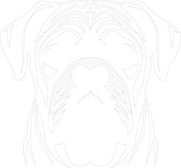 Sticker - Bullmastiff outline